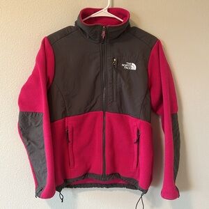 The North Face Small Pink Grey Denali Fleece Jacket